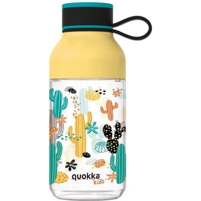 Quokka Quokka Kids Plastová fľaša s pútkom Cactus 430 ml