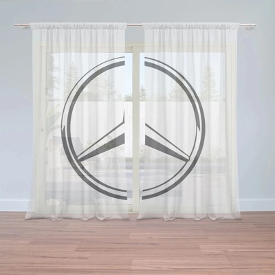 Sablio Záclony Logo 1 Biela: 2ks 150x250cm