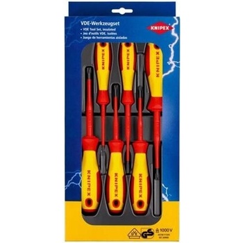 KNIPEX súprava skrutkovačov VDE 1000V SLIM, PL+PH+PZ, 6-dielna, DIN EN/IEC 60900, 002012V05