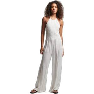 SUPERDRY Гащеризон Superdry Vintage Embroidered sleeveless jumpsuit - Beige (Off White)