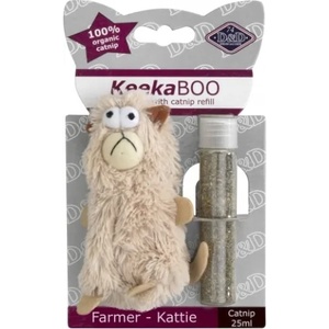 EBI Играчка за котки EBI KeekaBOO Farmer-Kattie - плюшена играчка Коте с котешка трева 9 см - EBI Белгия 402-427583
