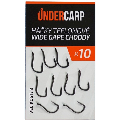 UnderCarp Teflonový Wide Gape Choddy vel.8 10 ks