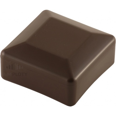 Čepička PVC 60x60 mm, hnědá