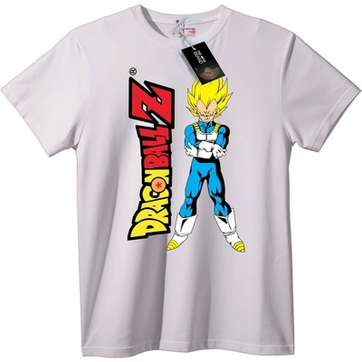 NOONEBRAND Тениска Vegeta от Dragon Ball Z - 3XL, White