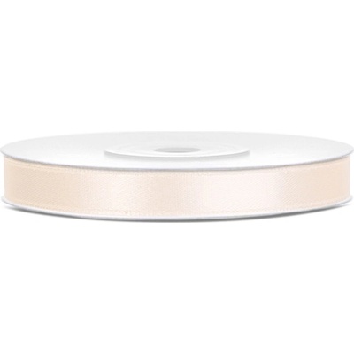 Stuha saténová IVORY, 6 mm x 25 m – Zboží Dáma