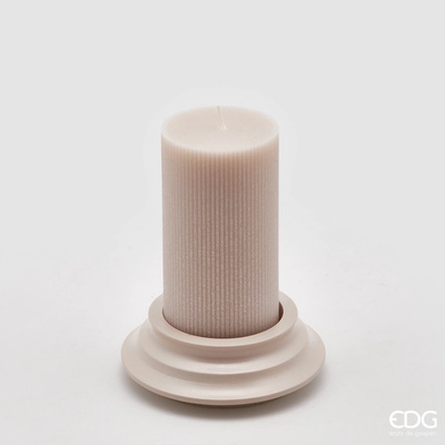 EDG S podstavcem v antickém dekoru růžová 15 x 8 cm