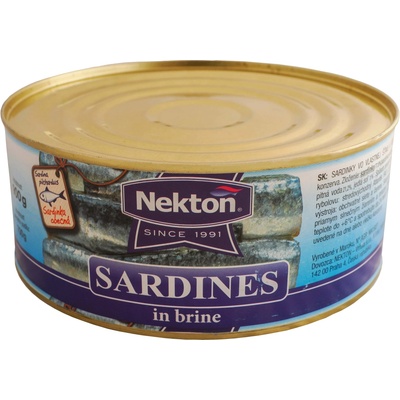 Nekton Sardinky Gastro ve vlastní šťávě a vodě 900 g