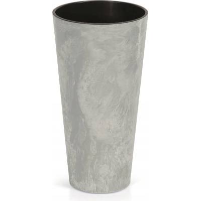Prosperplast Květináč plast šedý 20 x 20 x 38,1 cm