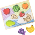 Viga Toys Релефен пъзел Viga Toys - Плодове (44704) - ozone
