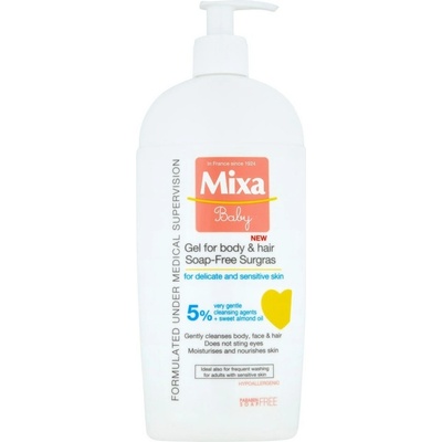Mixa Baby gél 2v1 umývací gél na telo a vlásky 400 ml