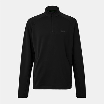 HUGO BOSS Men's HBG Quarter-Zip Fleece - Black