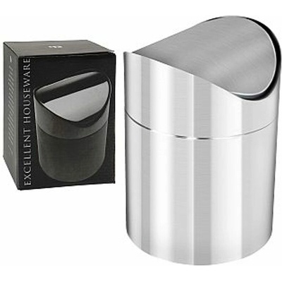 Excellent Houseware Kôš na odpadky 1 l sivý