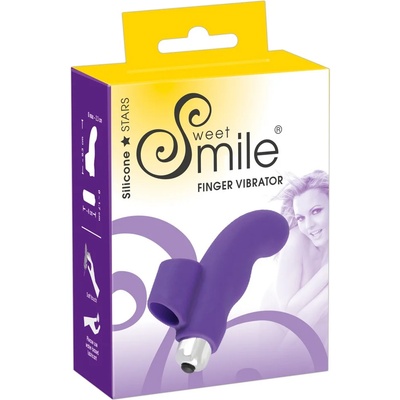 Sweet Smile SMILE Finger - вълнообразен силиконов пръстов вибратор (лилав)