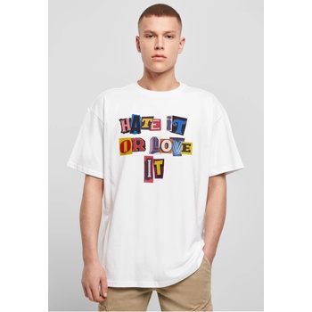 Mister Tee Мъжка тенсика в бял цвят Mister Tee Hate it or Love it OversizeUB-MT2869-00220 - Бял, размер XS