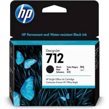 HP Оригинално мастило за принтер HP No712, 3ED71A, 80 ml, Black (3015102300)