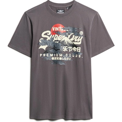 Superdry Тениска Superdry Men's Tokyo Graphic Regular Fit T-Shirt - Grey