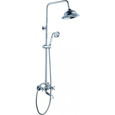 Inter Ceramic Душ система ICT 6851 "РЕТРО", Inter Ceramic, със смесител, пита, слушалка и шлаух (6851)