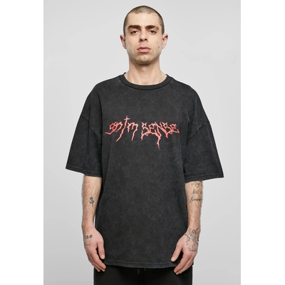Mister Tee Тениска Sense Goth T-Shirt Washed black XXLUB-SENSE014-00007 - Тъмносив, размер S