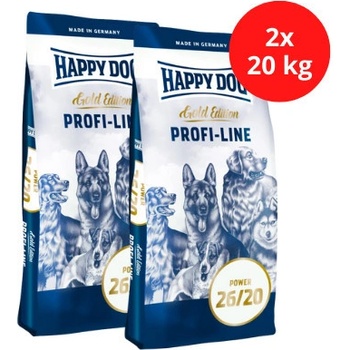 Happy Dog Profi Gold Power 26-20 2 x 20 kg