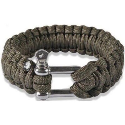 Commando Paracord s kovovou sponou oliva