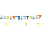 Party Deco Банер Happy Birthday Minions, 50 x 153 см (GRL130)