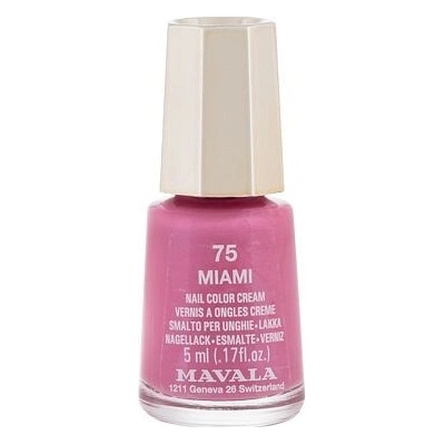 Mavala Mini color lak na nechty 75 Miami ružový s fialovou perleťou 5 ml