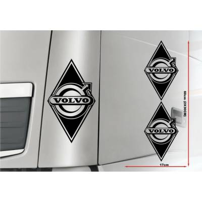 Samolepka diamant VOLVO - VOL01005 - Biela