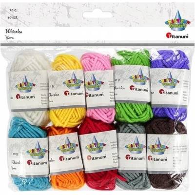 Sada přízí Titanum Craft-Fun Series 10 g x 10 ks, mix barev