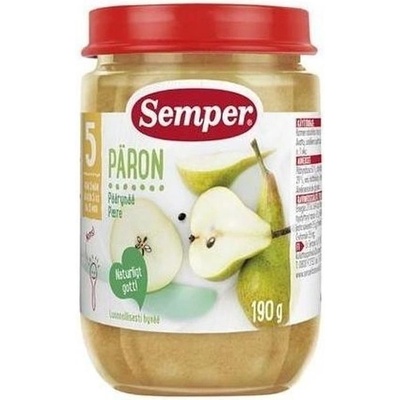 Semper Плодово пюре Semper - Круши, 190 g (9512)