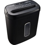 Amazon cross-cut document shredder, 8 sheets, with transparent viewing window, for documents and credit cards, 14l collection container, black - C276-A (C276-A)