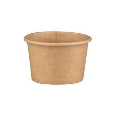 Intertan SA Kraft papierová miska na omáčku, dressing, 60ml , viečko: QQRL