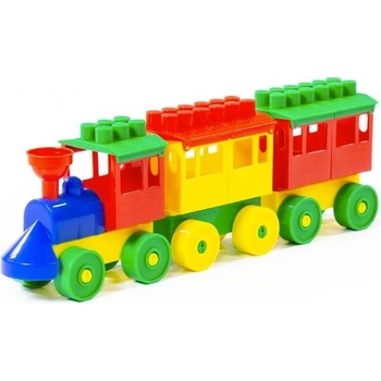 Polesie Vláčik Staviteľ 3 vagóny