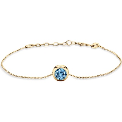 SAVICKI Гривна The Journey: злато, син лабораторен диамант