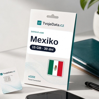 eSIM Mexiko 15 GB / 29 dní
