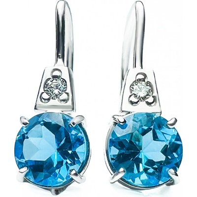 Stuchlík zlaté náušnice s topazem 023663