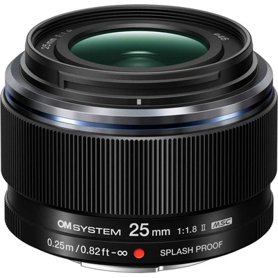 OM SYSTEM EW-M2518 II black (25mm, ekv. 50mm, 1,8)