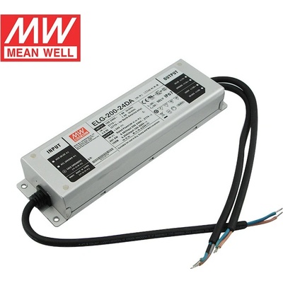 Ledshopik Stmívatelný LED zdroj Meanwell ELG-200-24DA 24V 200W 8,4A IP67 DALI 5 let záruka