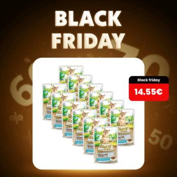 Stuzzy Cat Shreds trhané mäso z bielych druhov rýb 12 x 85 g