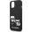KARL LAGERFELD Гръб Karl Lagerfeld and Choupette Liquid Silicone Case за iPhone 14 Plus - Черен