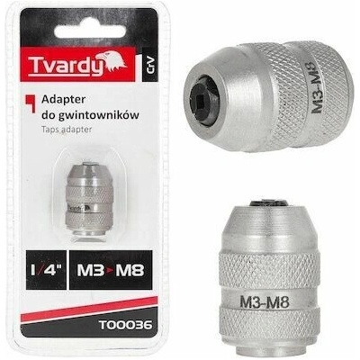 Adaptér pro závitníky M3–M8, 1/4", CrV - TVARDY