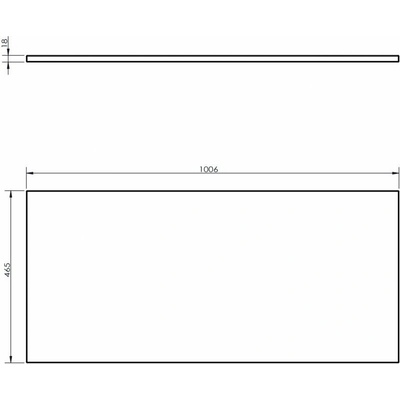 Mexen doska 100 cm biely lesk 91AXX-1004-464-18-00