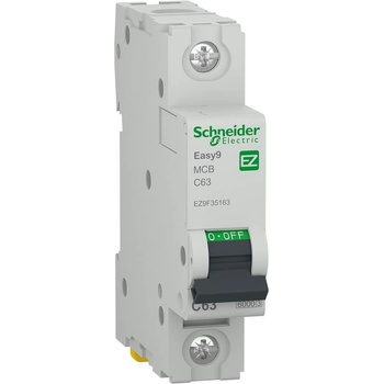 Schneider Electric SE Автоматичен прекъсвач Easy 9 1P 63A крива C 6kA - EZ9F35163 (EZ9F35163)