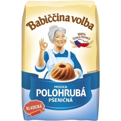 Babiččina volba pšeničná mouka polohrubá 1 kg