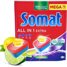 Somat tablety do myčky All in 1 Extra Lemon & Lime 75 ks