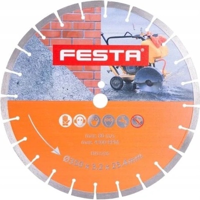 Kotouč diamantový segment Ø 350 x 3,5 x 25,4 mm, FESTA