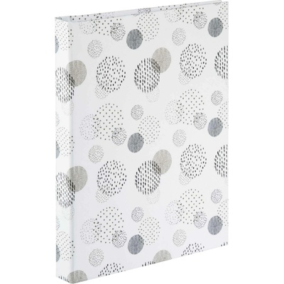 Hama album klasické spirálové GRAPHIC Dots 19x24,5 cm, 40 stran, bílé listy