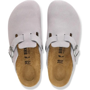 Birkenstock чехли сабо от велур Boston Suede Leather - answear - 254,06 лв