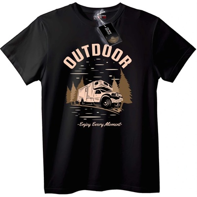 NOONEBRAND Тениска за открито - 2XL, Black