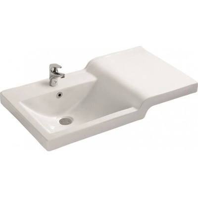 Inter Ceramic Мивка за баня 8083, порцелан 82, 5х47 см, бяла за шкаф (8083/7845)