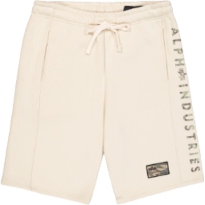 Alpha Industries pánske teplákové šortky Camo Jogger Shorts vintage white